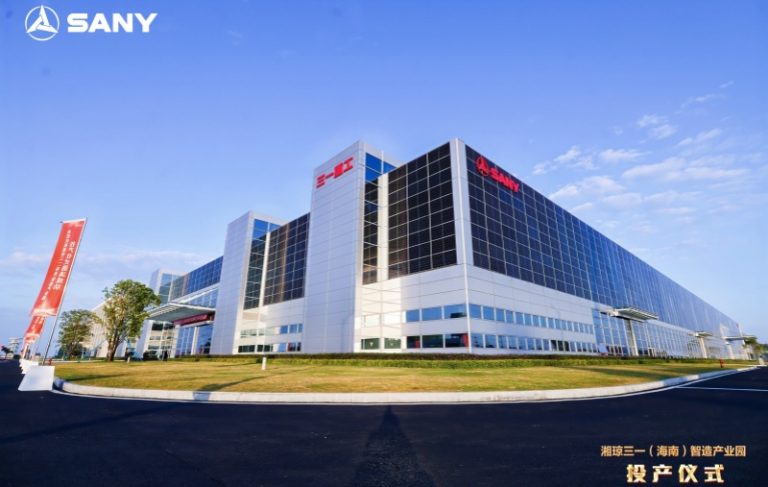 SANY începe operațiunile la prima sa bază de recondiționare a utilajelor de construcții din Hainan